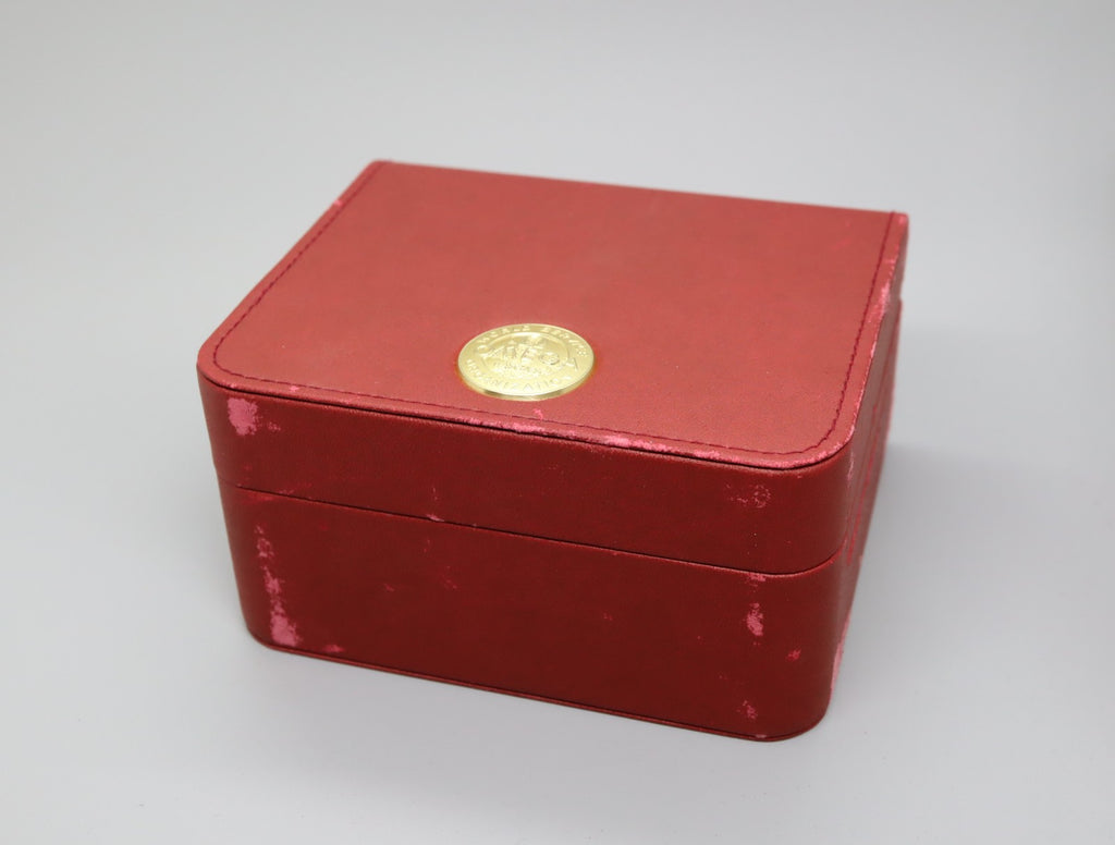 Exc+5 Omega Vintage Red Watch Box Genuine Case Only Seamaster / Speedmaster