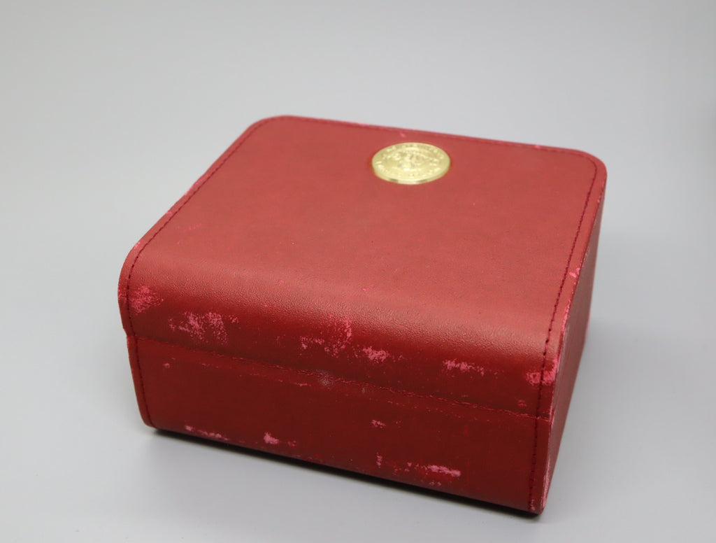 Exc+5 Omega Vintage Red Watch Box Genuine Case Only Seamaster / Speedmaster