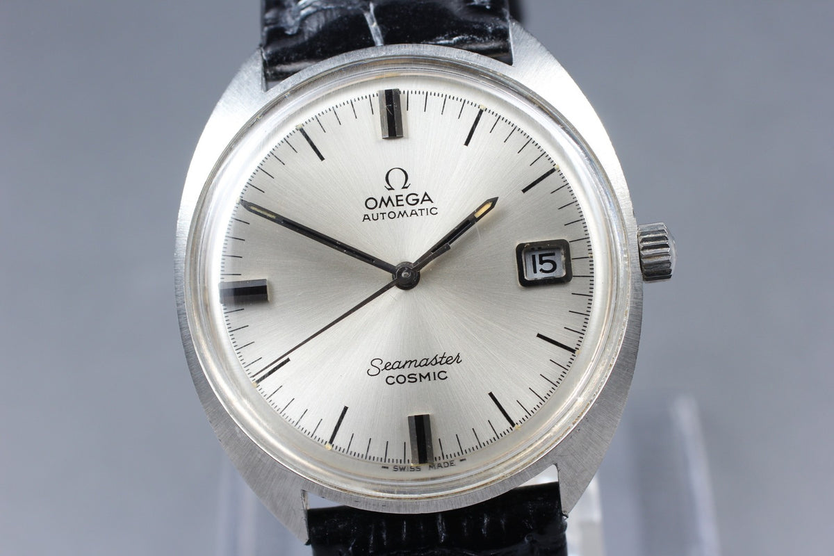 Near MINT Vintage Omega Seamaster COSMIC 166026 35mm Automatic Silver Men's