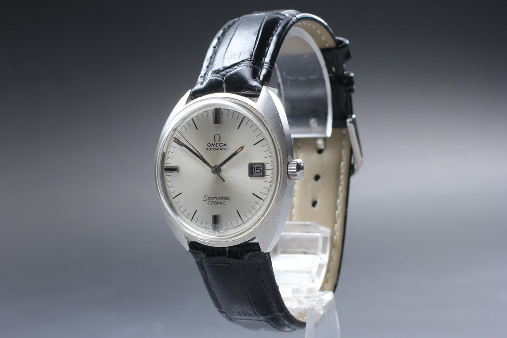 Near MINT Vintage Omega Seamaster COSMIC 166026 35mm Automatic Silver Men's