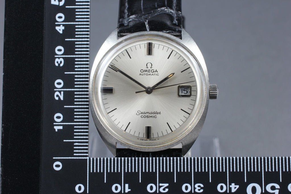 Near MINT Vintage Omega Seamaster COSMIC 166026 35mm Automatic Silver Men's