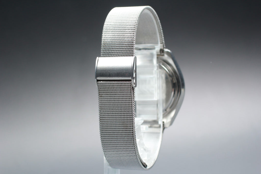 Exc+5 / Box Citizen Tuning Fork Hisonic 3711 Sweep Second Silver Quartz Men's