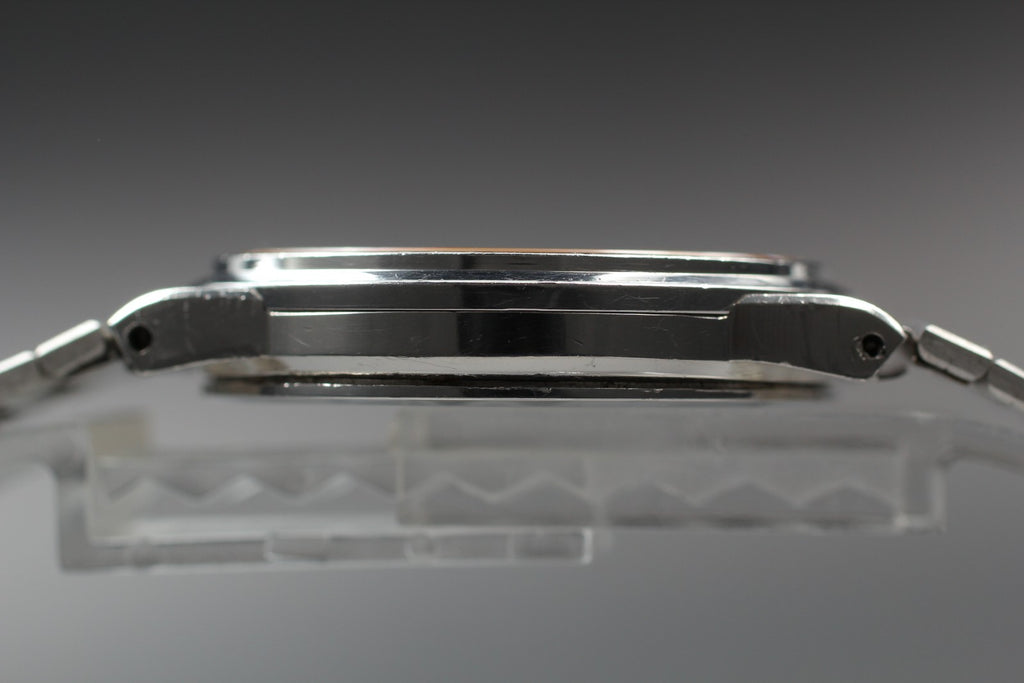 Vintage 1979 [Near MINT] Omega De Ville 195.0159 33mm Quartz Silver Dial Men's