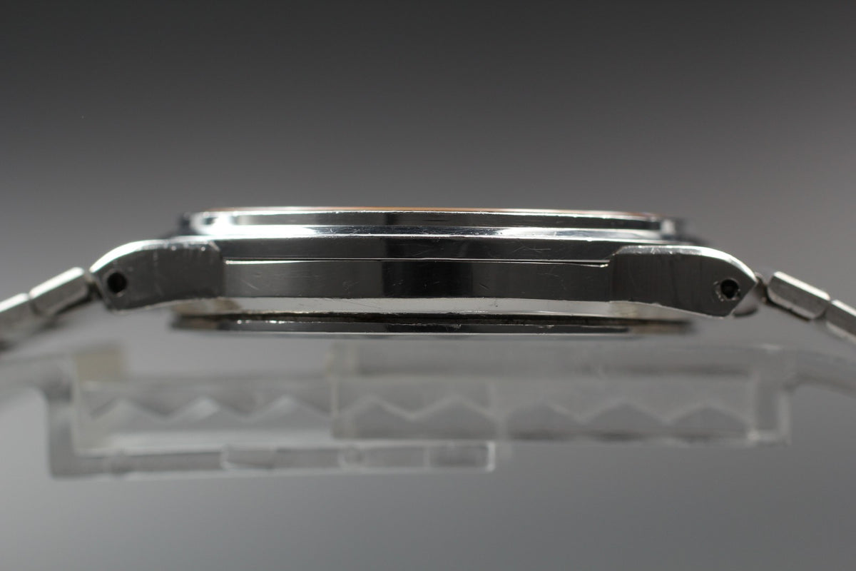 Vintage 1979 [Near MINT] Omega De Ville 195.0159 33mm Quartz Silver Dial Men's