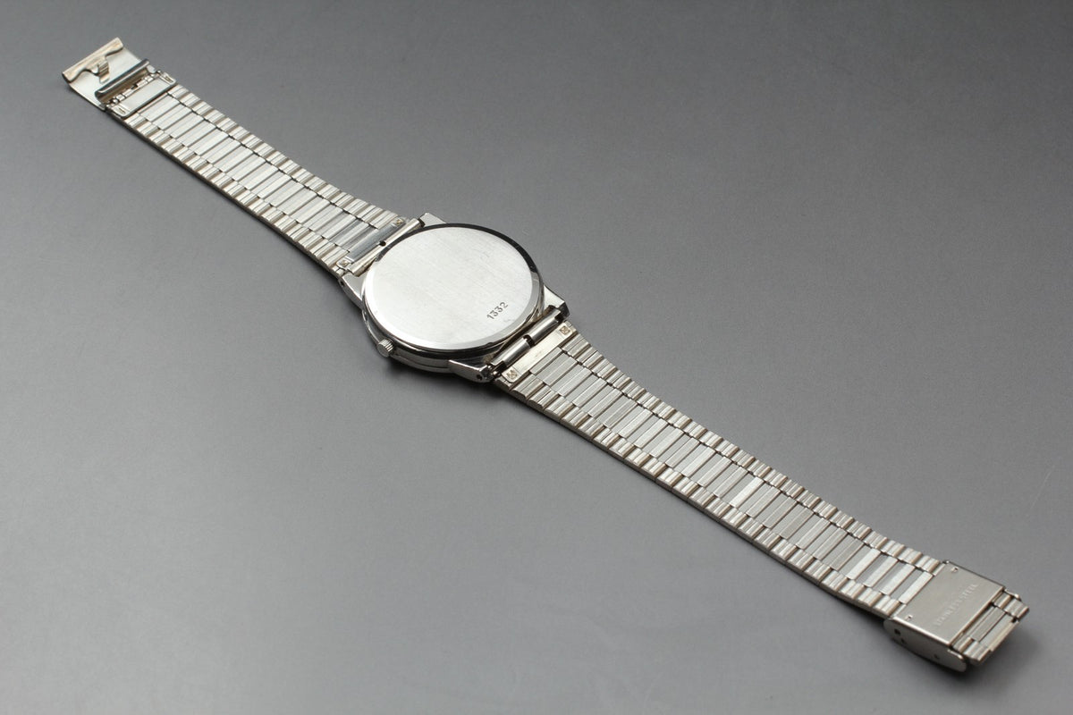 Vintage 1979 [Near MINT] Omega De Ville 195.0159 33mm Quartz Silver Dial Men's