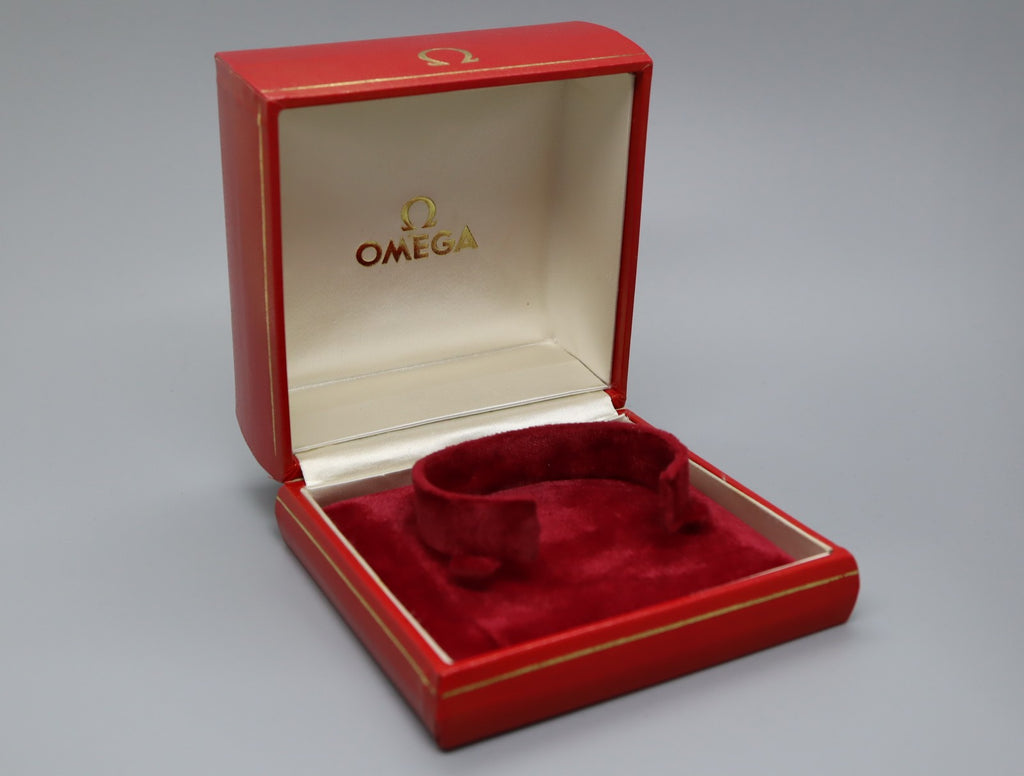 Near MINT Omega Vintage Red Watch Box Genuine Case Only From JAPAN #1211