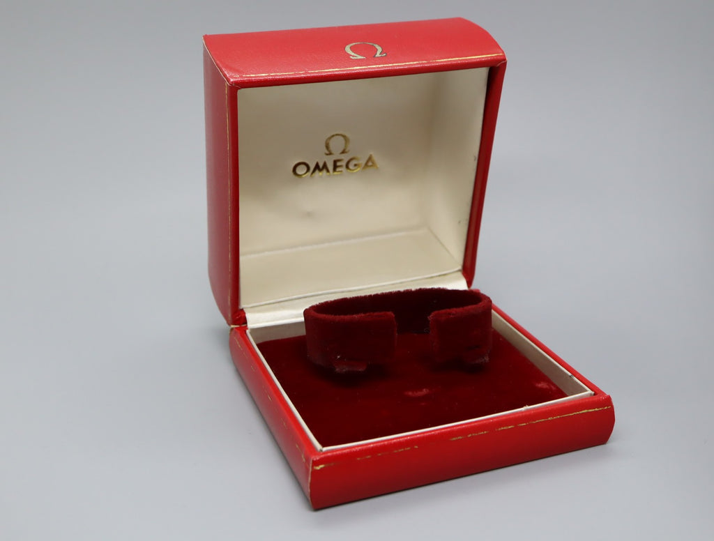 Near MINT Omega Vintage Red Watch Box Genuine Case Only From JAPAN #1212
