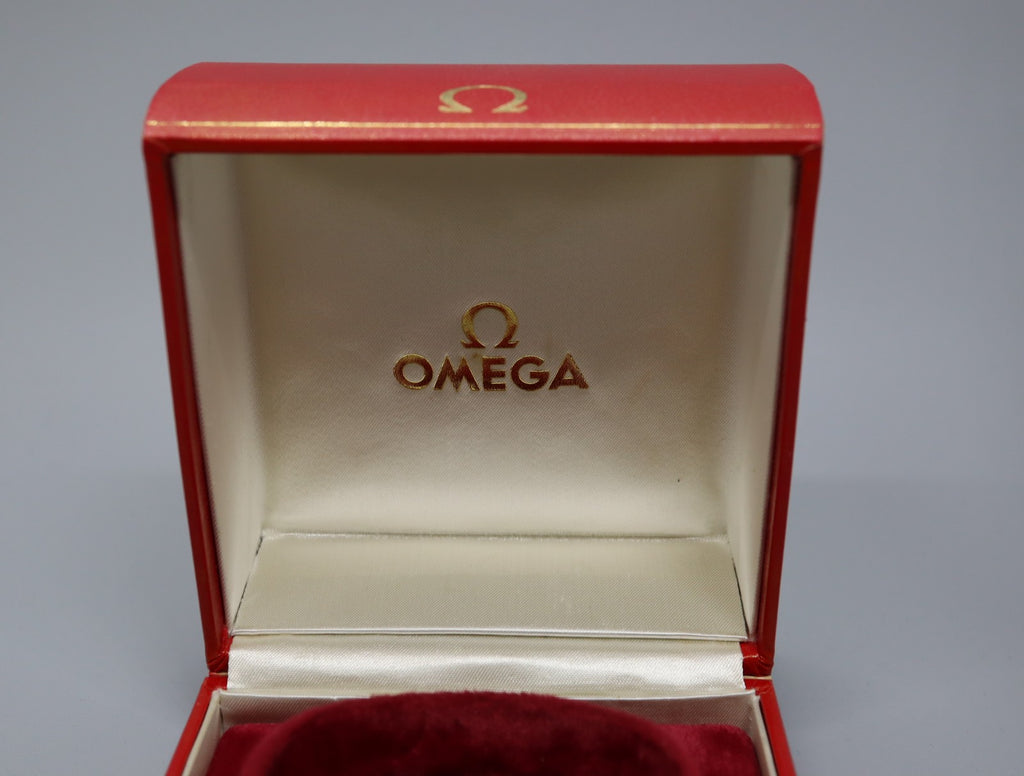 Near MINT Omega Vintage Red Watch Box Genuine Case Only From JAPAN #1211
