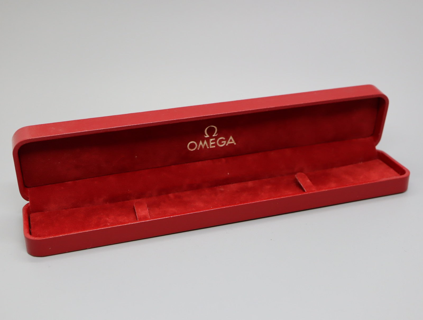 Near MINT Omega Vintage Red Watch Box Case Only for Women's From JAPAN #1301