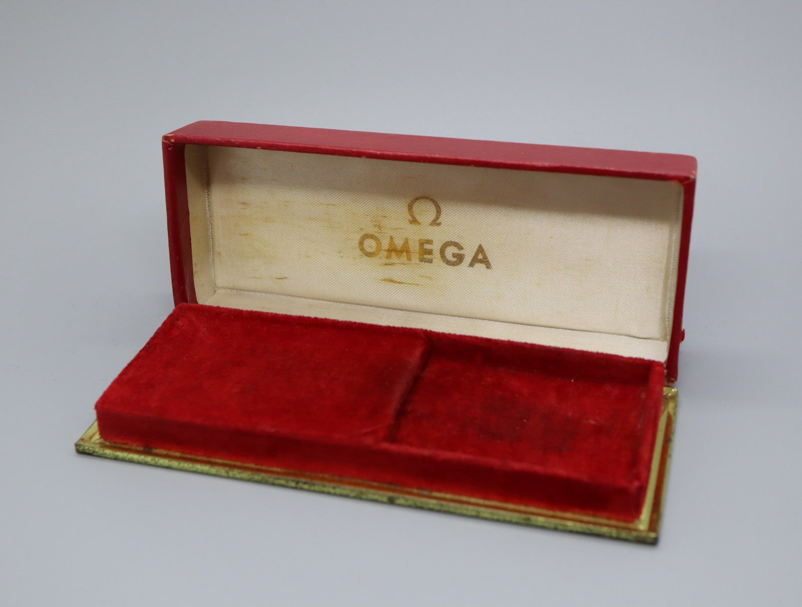 Exc+5 Omega Vintage Red Watch Box Genuine Case Only From JAPAN #1305