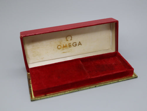 Exc+5 Omega Vintage Red Watch Box Genuine Case Only From JAPAN #1305