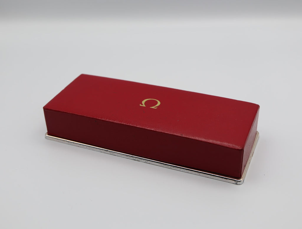 Near MINT Omega Vintage Red Watch Box Genuine Case Only From JAPAN #1359
