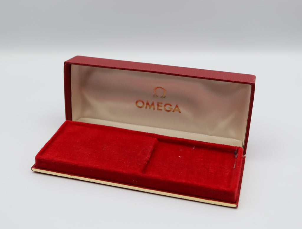 Exc+5 Omega Vintage Red Watch Box Genuine Case Only From JAPAN #1362
