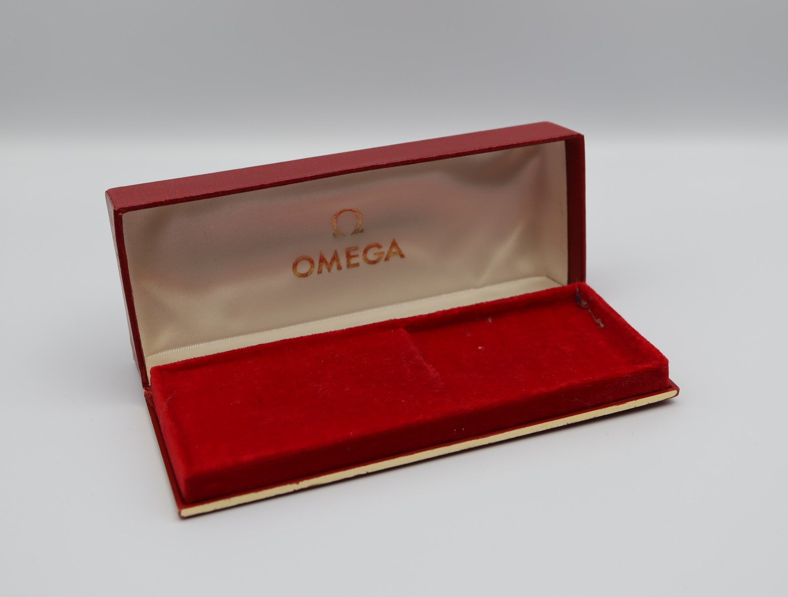 Exc+5 Omega Vintage Red Watch Box Genuine Case Only From JAPAN #1362