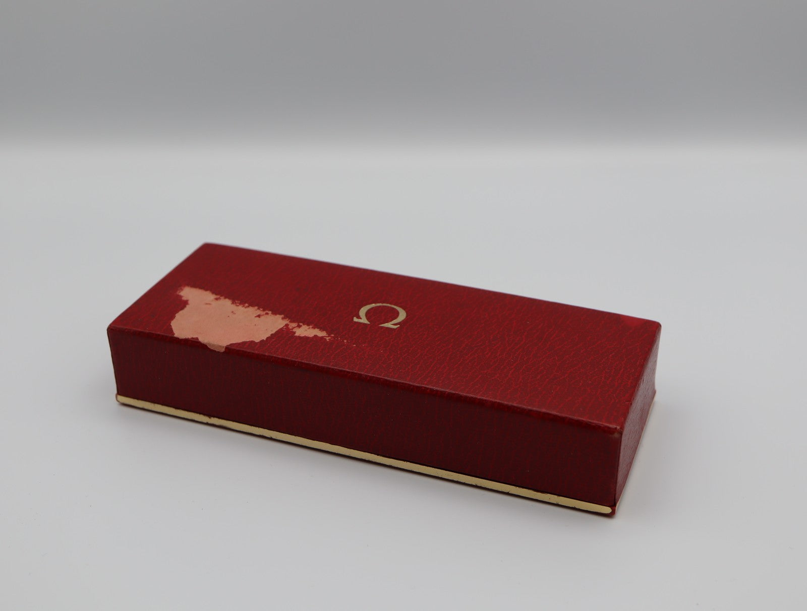 Exc+5 Omega Vintage Red Watch Box Genuine Case Only From JAPAN #1362