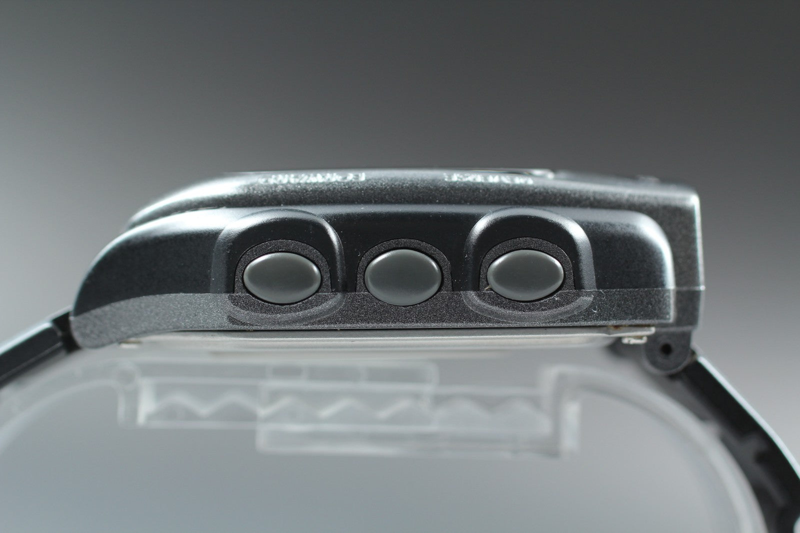 Tested [Near MINT] Vintage Casio Wrist Camera WQV-2 39mm Quartz Black Gray Men's