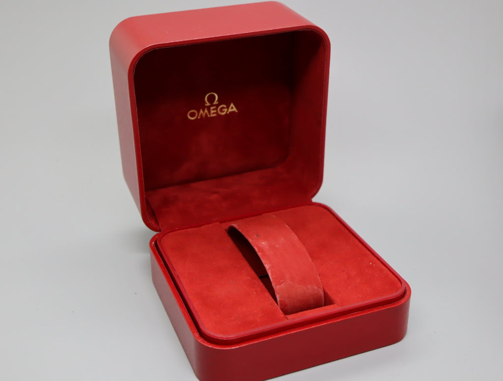 Near MINT Omega Vintage Red Watch Box Genuine Case Only From JAPAN #1221
