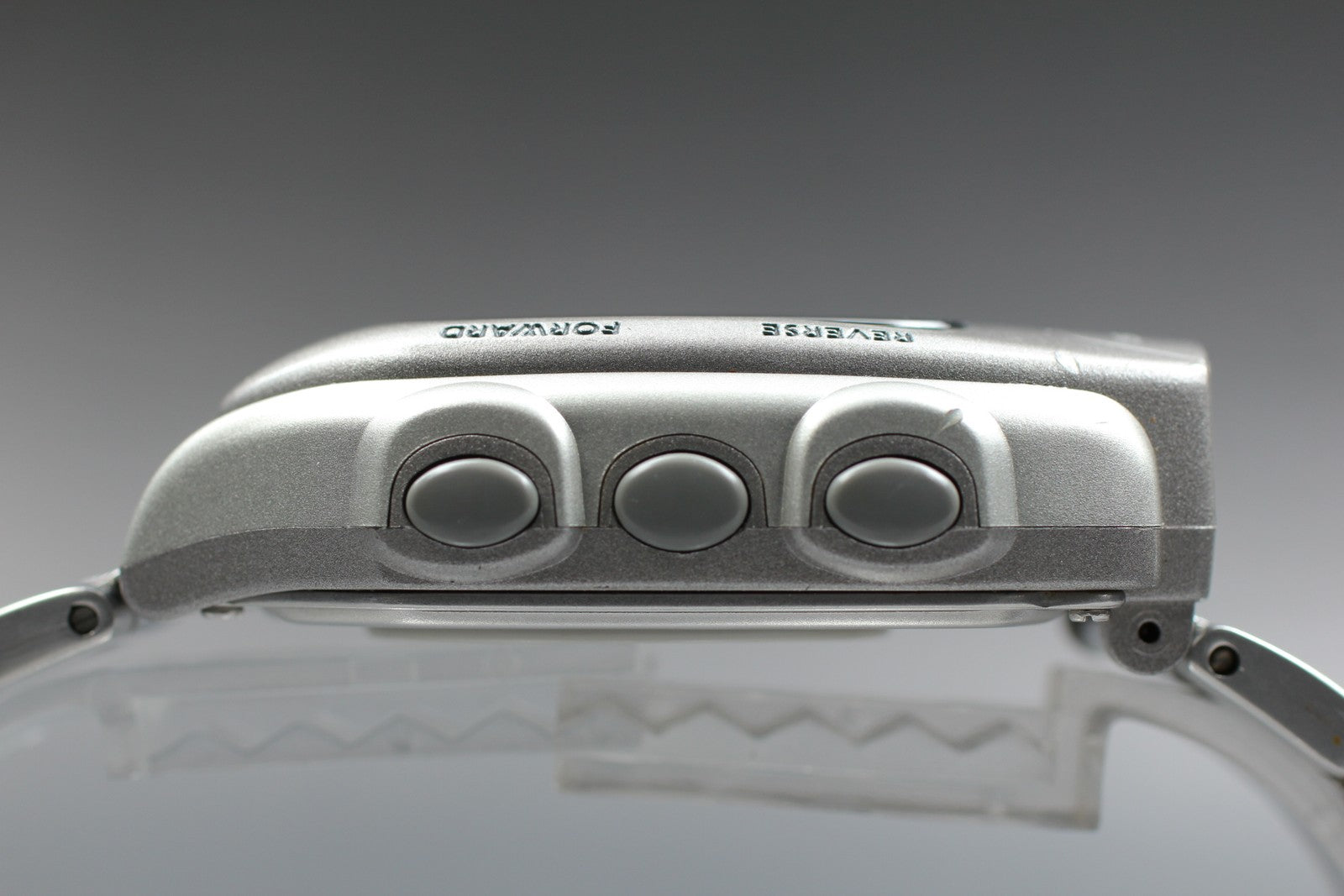 Tested [Exc+5] Vintage Casio Wrist Camera WQV-2 39mm Quartz Silver Gray Men's