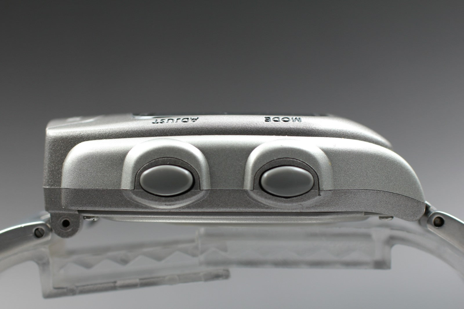 Tested [Exc+5] Vintage Casio Wrist Camera WQV-2 39mm Quartz Silver Gray Men's