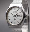 Vintage 1979 [Exc+5] Seiko King Twin Quartz 9923-8050 35mm Silver Dial Men's