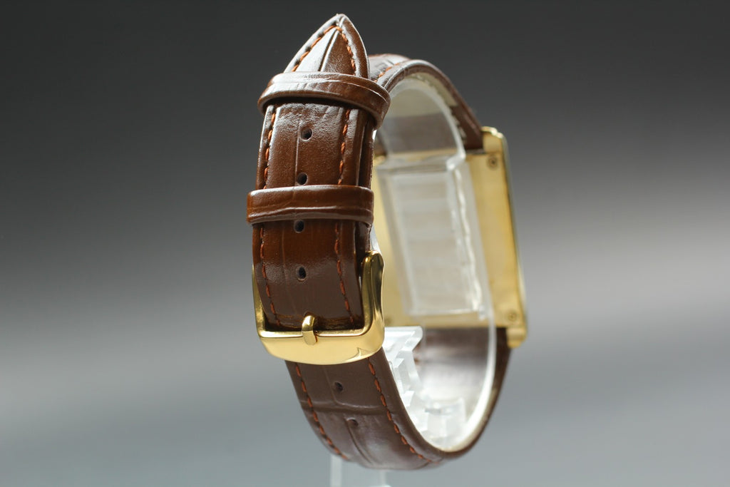 Near MINT Citizen Stiletto Eco-Drive G820-T001700 27mm Solar Roman Tank Men's