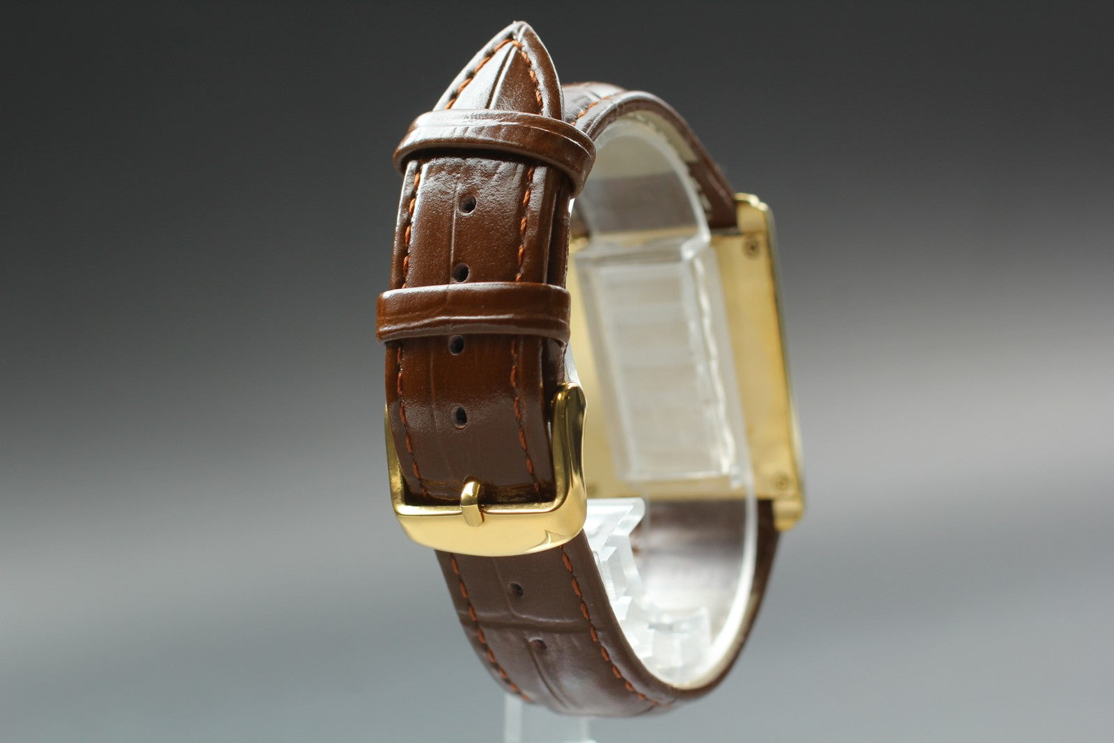 Near MINT Citizen Stiletto Eco-Drive G820-T001700 27mm Solar Roman Tank Men's