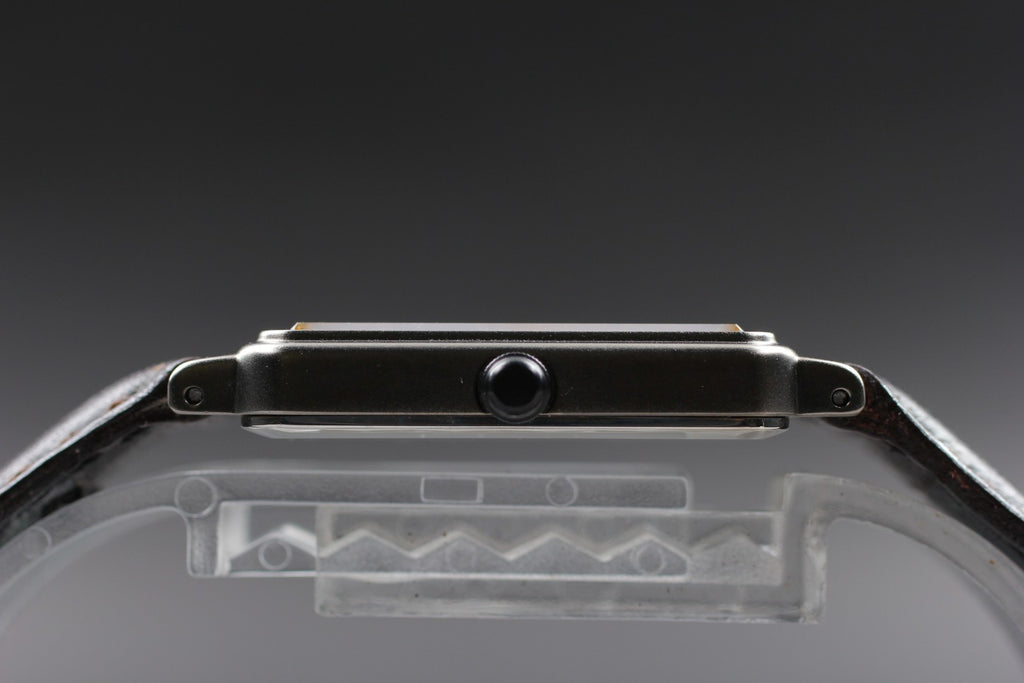 Vintage 1984 [NOS / Tag] Seiko Avenue 6531-5140 25mm Quartz White Roman Tank Men