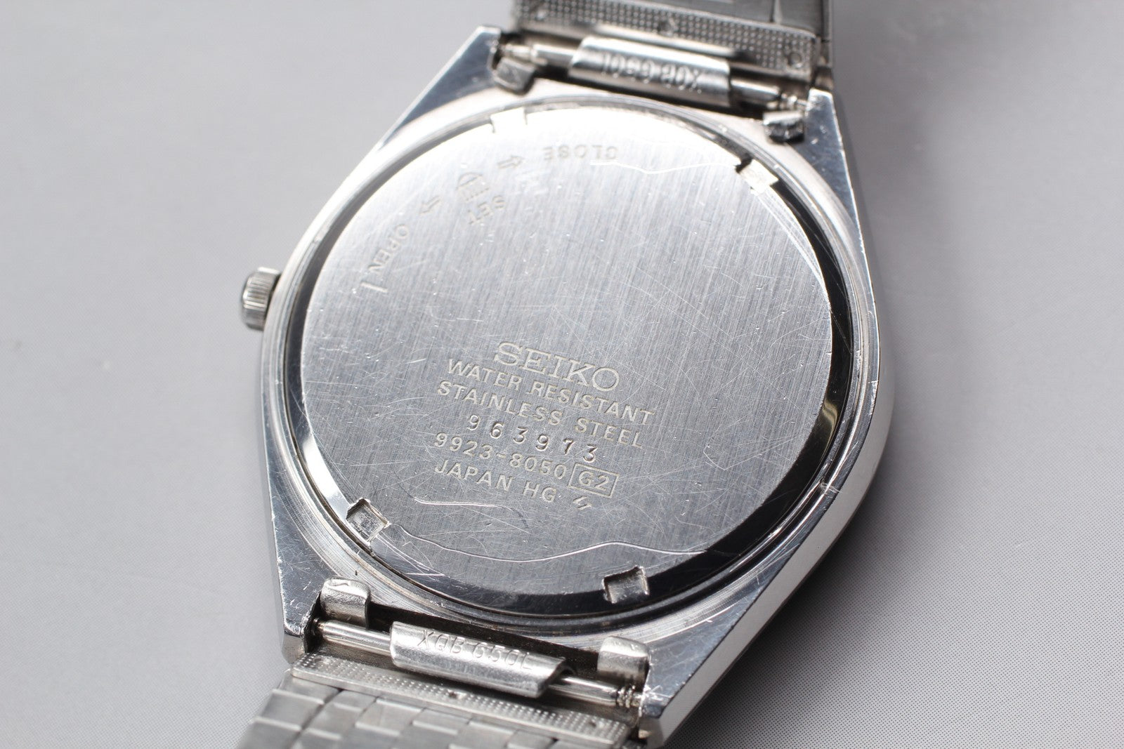 Vintage 1979 [Exc+5] Seiko King Twin Quartz 9923-8050 35mm Silver Dial Men's