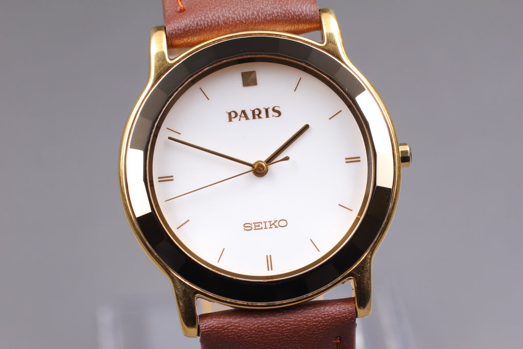 Vintage 1990 [Near MINT] Seiko Dolce Paris 5S21-604A Sweep Second Quartz Men's