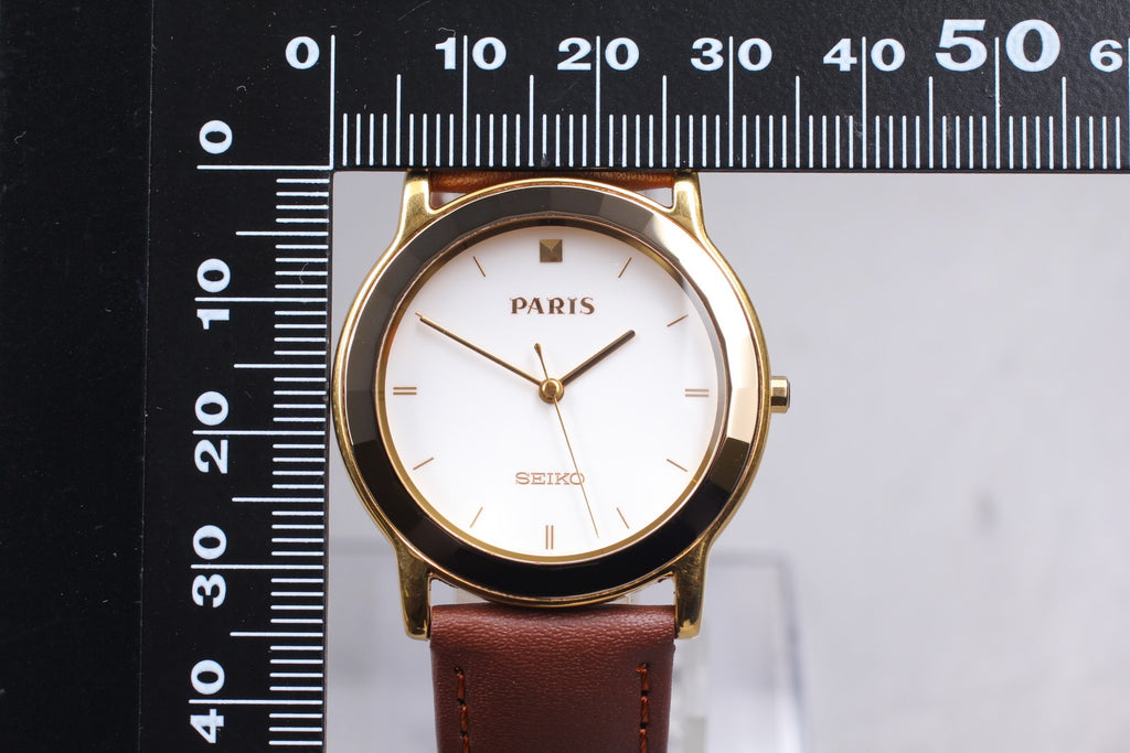 Vintage 1990 [Near MINT] Seiko Dolce Paris 5S21-604A Sweep Second Quartz Men's