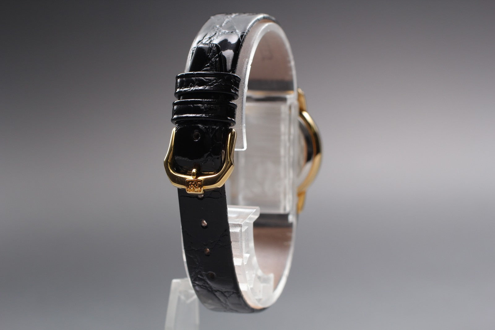 MINT / BOX Vintage Raymond Weil Geneve 5332 24mm Quartz Black Roman Dial Women's