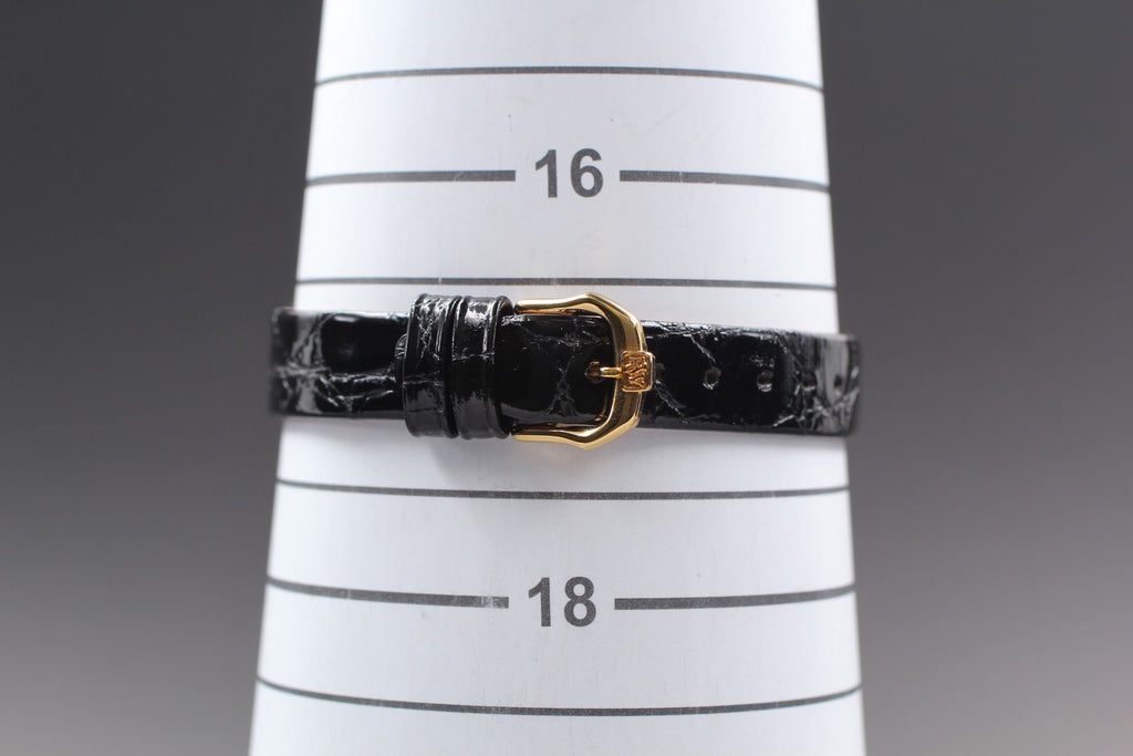 MINT / BOX Vintage Raymond Weil Geneve 5332 24mm Quartz Black Roman Dial Women's