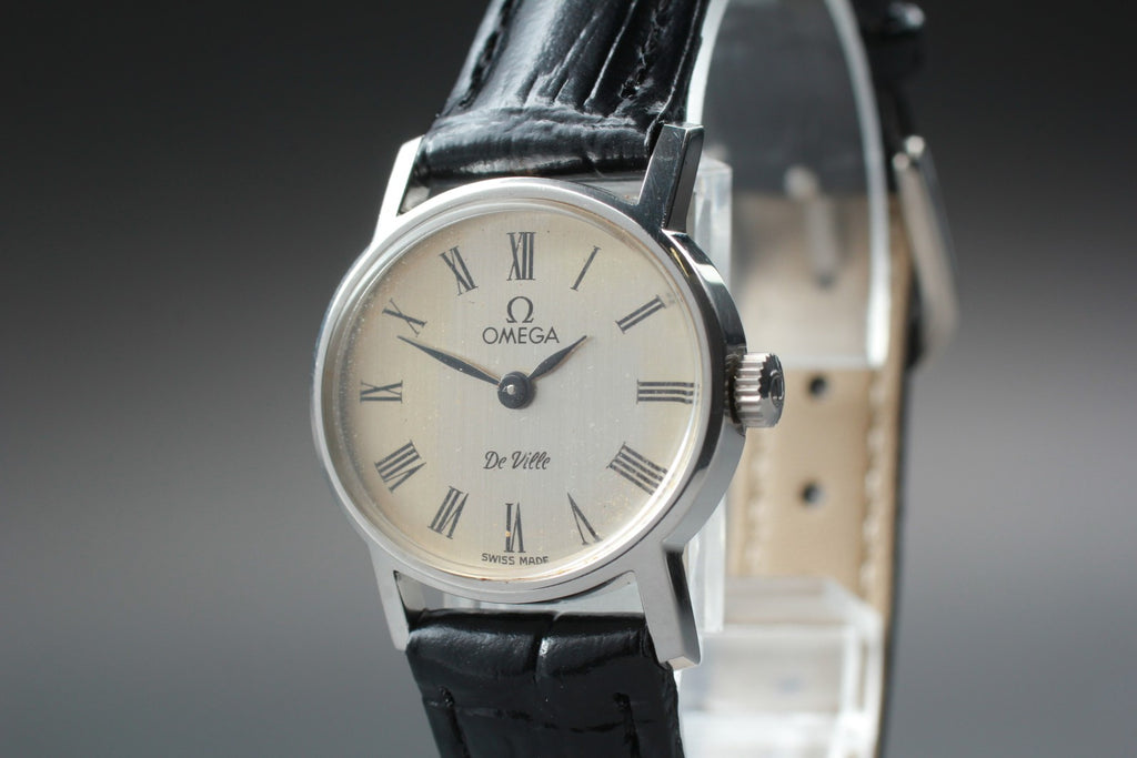 Vintage 1979 [Exc+5] 1978 Omega De Ville 511.0508 Manual Winding Silver Women's