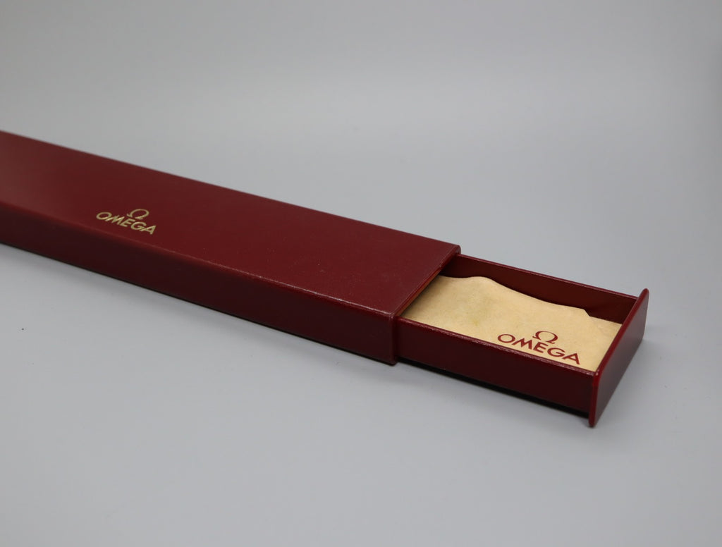 Near MINT Omega Vintage Red Watch Box Genuine Case Only From JAPAN #1217