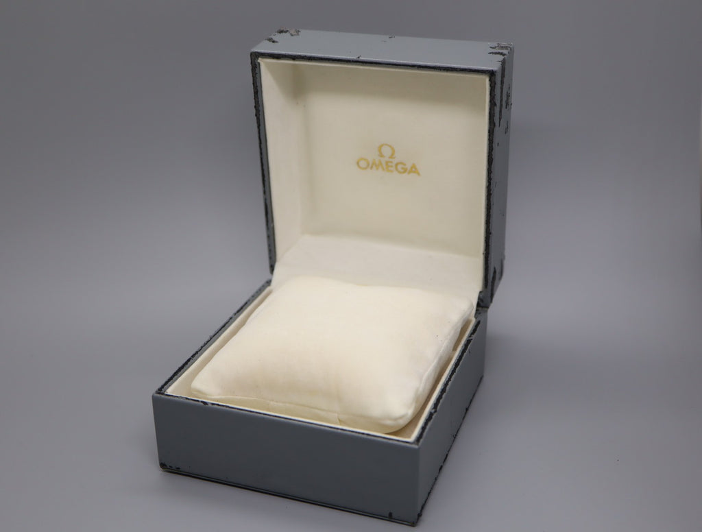 Exc+5 Omega Vintage Gray Watch Box Genuine Case Only From JAPAN #970