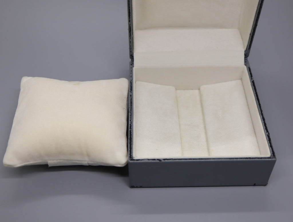 Exc+5 Omega Vintage Gray Watch Box Genuine Case Only From JAPAN #970