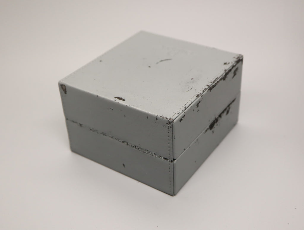 Exc+5 Omega Vintage Gray Watch Box Genuine Case Only From JAPAN #970