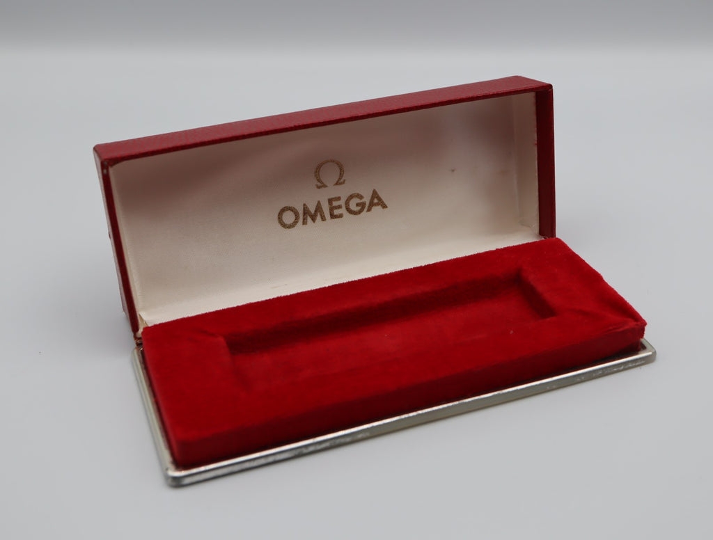 Near MINT Omega Vintage Red Watch Box Genuine Case Only From JAPAN #1503