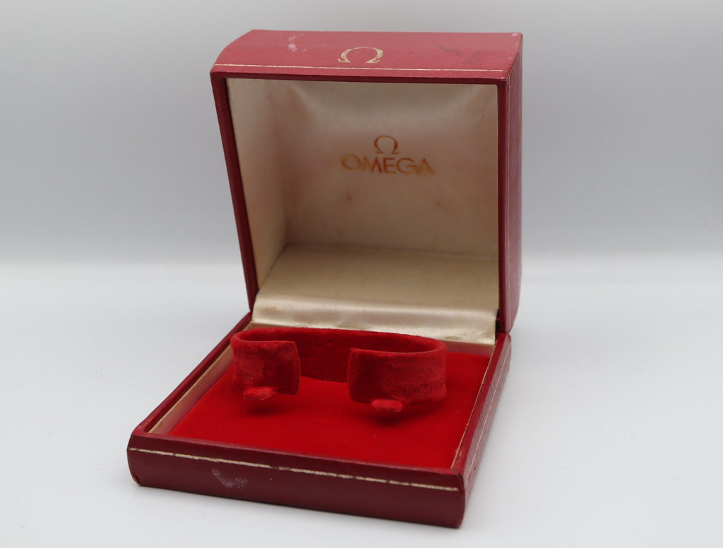 Near MINT Omega Vintage Red Watch Box Genuine Case Only From JAPAN #1536