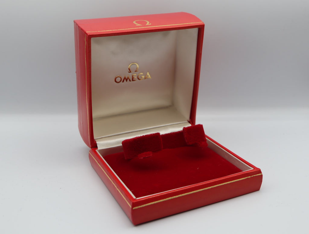Near MINT Omega Vintage Red Watch Box Genuine Case Only From JAPAN #1535