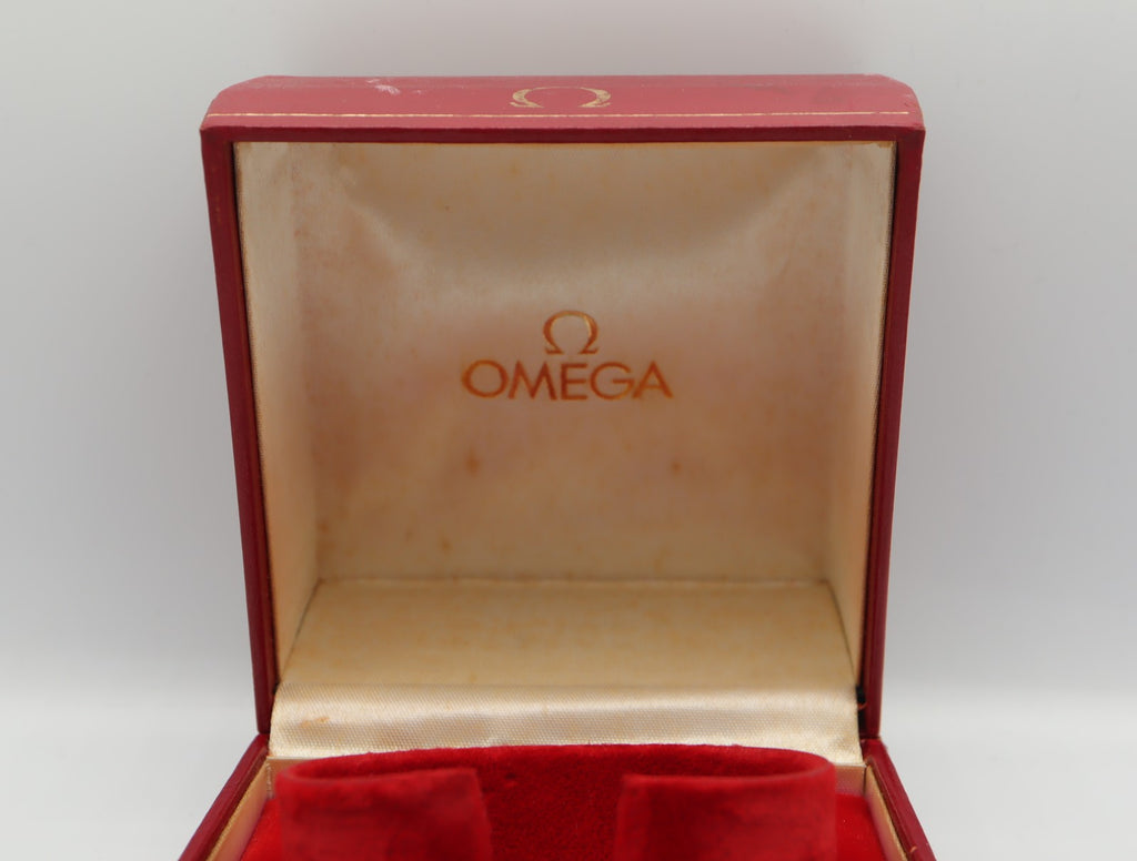 Near MINT Omega Vintage Red Watch Box Genuine Case Only From JAPAN #1536