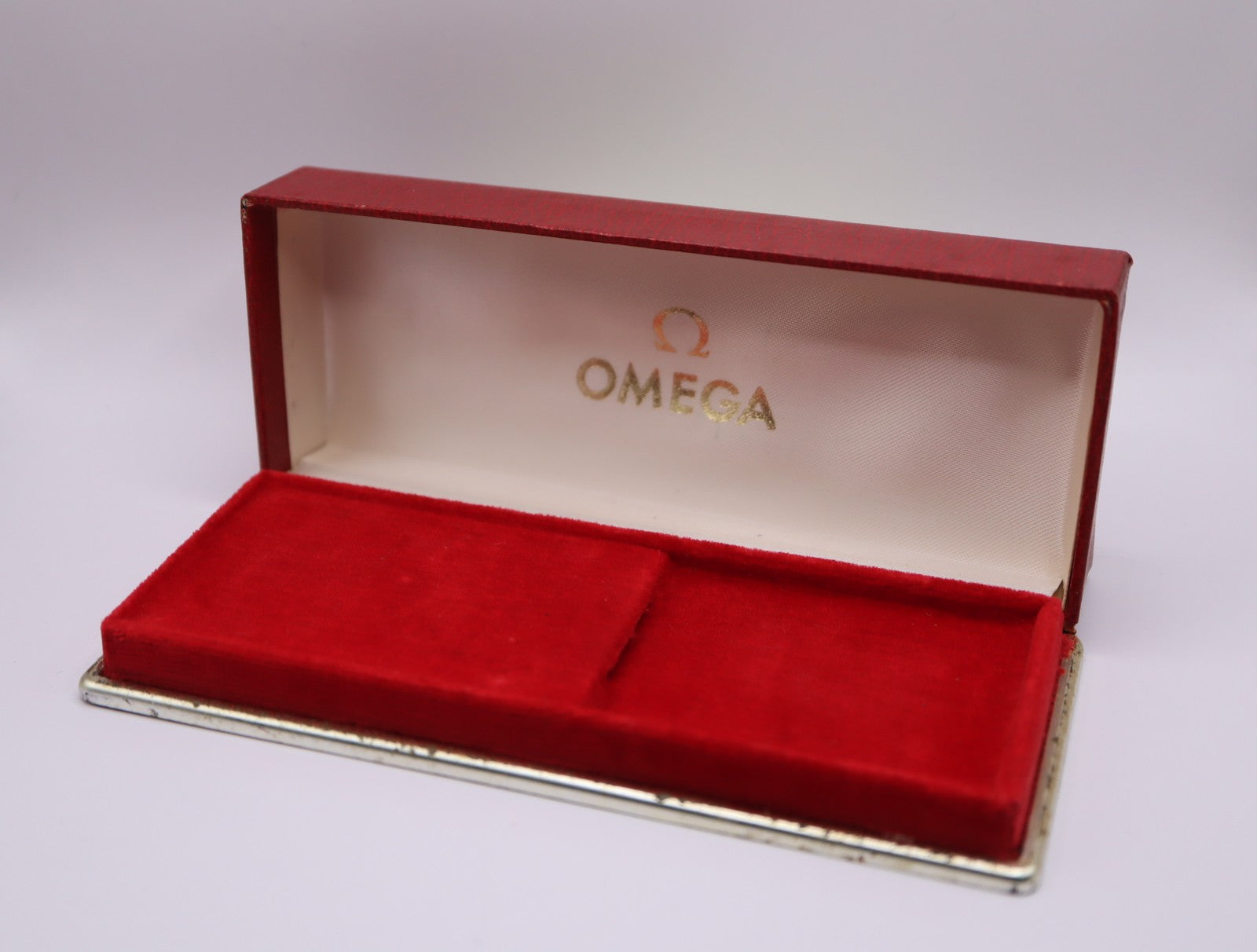 Near MINT Omega Vintage Red Watch Box Genuine Case Only From JAPAN #1534