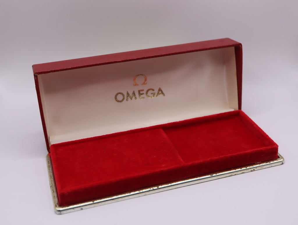 Near MINT Omega Vintage Red Watch Box Genuine Case Only From JAPAN #1534