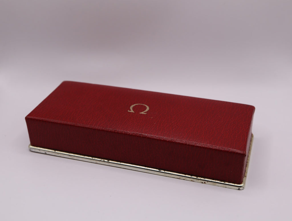 Near MINT Omega Vintage Red Watch Box Genuine Case Only From JAPAN #1534