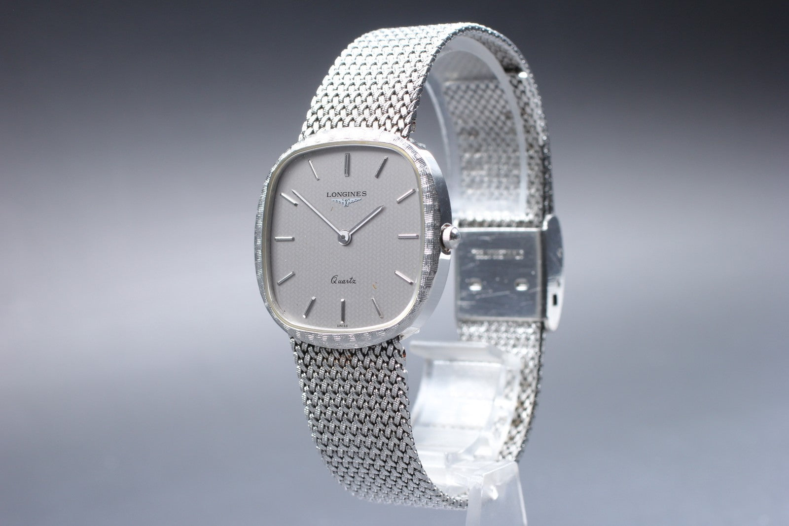 Near MINT Vintage Longines 150 3344 30mm Quartz L 150.4 Silver Dial Men's Watch