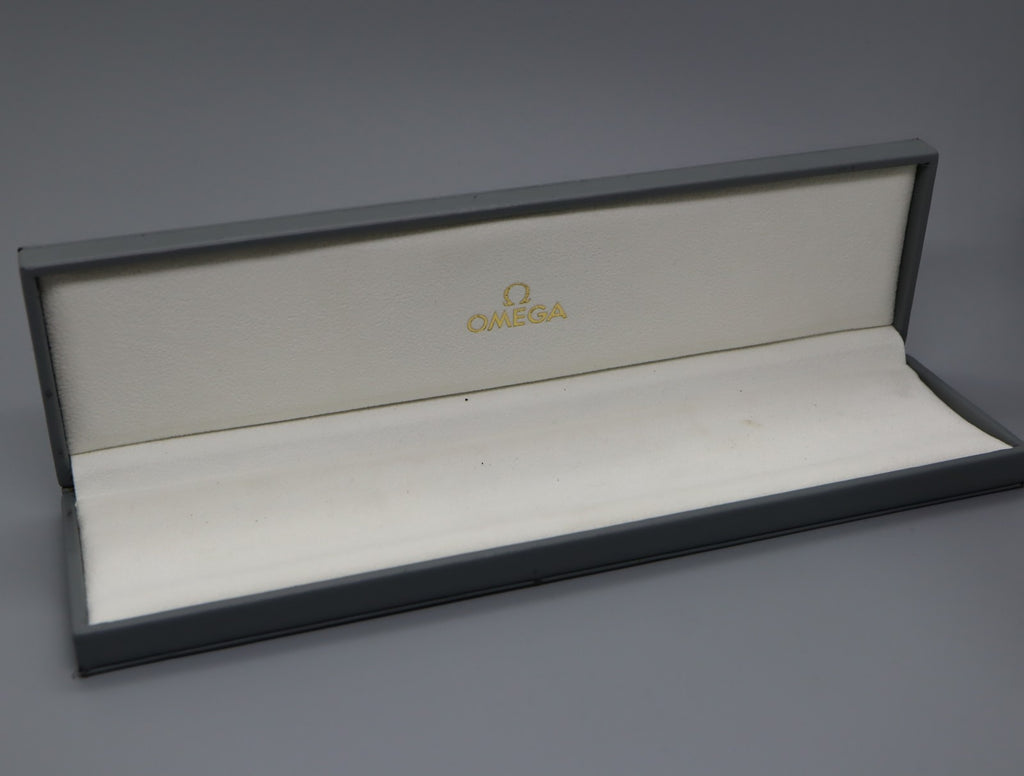 Near MINT Omega Vintage Gray Watch Box Genuine Case Only From JAPAN #1219