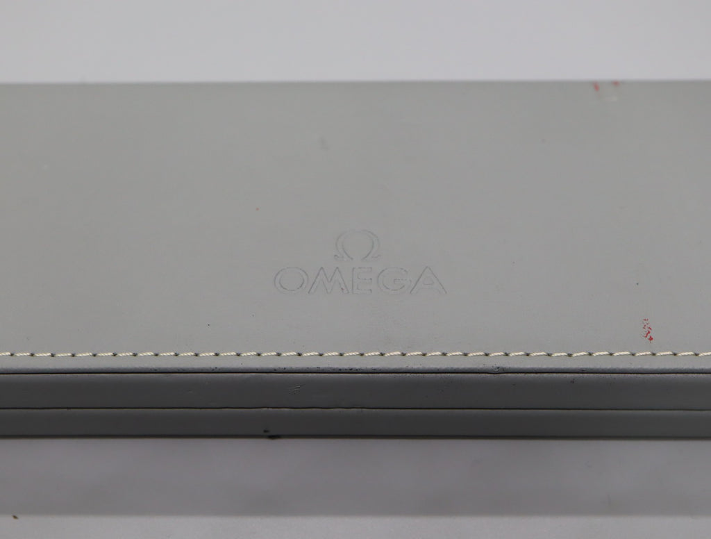 Near MINT Omega Vintage Gray Watch Box Genuine Case Only From JAPAN #1219