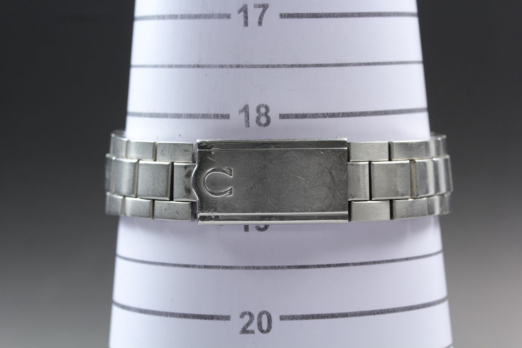 Vintage 1972 [Near MINT] Omega Geneve 166.0117 35mm Automatic Navy Dial Men's