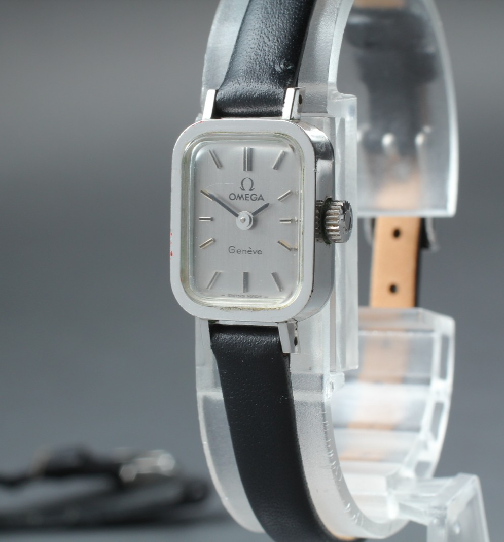 Vintage 1970 [Near MINT] Omega Geneve 511.364 15mm Manual Cal.485 Silver Women's