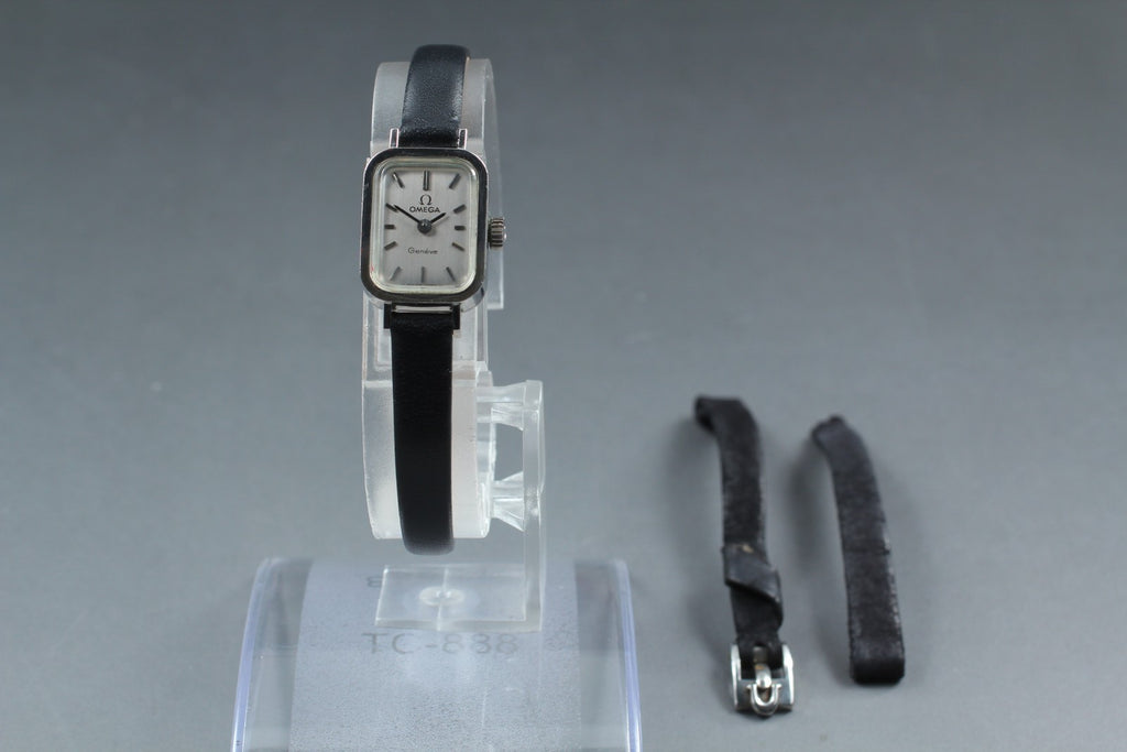 Vintage 1970 [Near MINT] Omega Geneve 511.364 15mm Manual Cal.485 Silver Women's